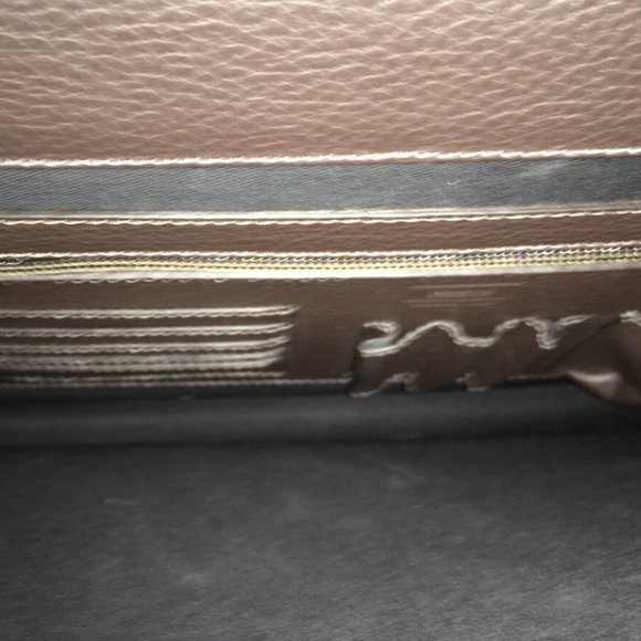 Armani Collezioni Briefcase with Shoulder Strap in Brown Leather - Picture 11 of 12